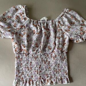 Madison Floral Smocked Blouse -